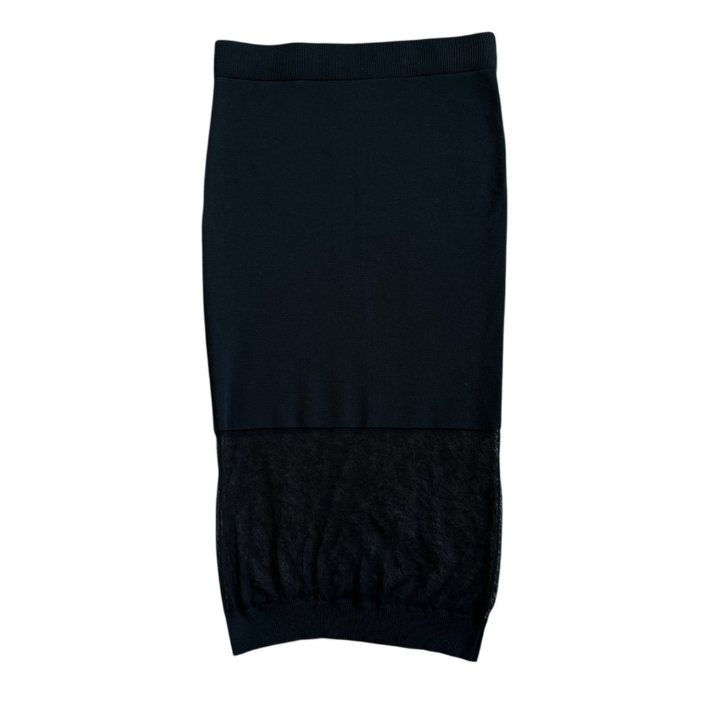 MCQ Alexander Mcqueen sheer panel fitted knit skirt size medium